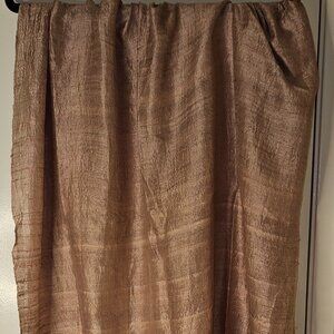 Nude/Pink 100% Raw Silk Scarf 24" x 31" + fringe